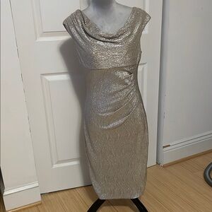 Valentine Glam! Silver Cocktail Dress